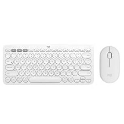 羅技/logitech K380 鍵盤鼠標(biāo) Pebble 藍(lán)牙鍵鼠套餐辦公筆記本電腦手機(jī)ipad平板MAC薄膜鍵盤